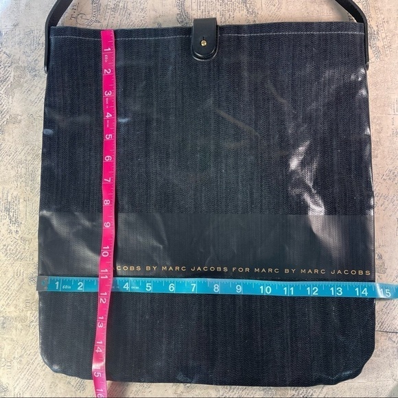 jacobs by marc jacobs for marc by marc jacobs  cotton large tote/messenger bag - Picture 14 of 15